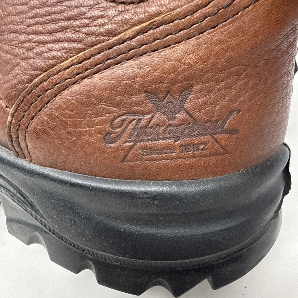 Thorogood Omni Series Men's 9 D shoes brown leather steel toe work boots Xstream